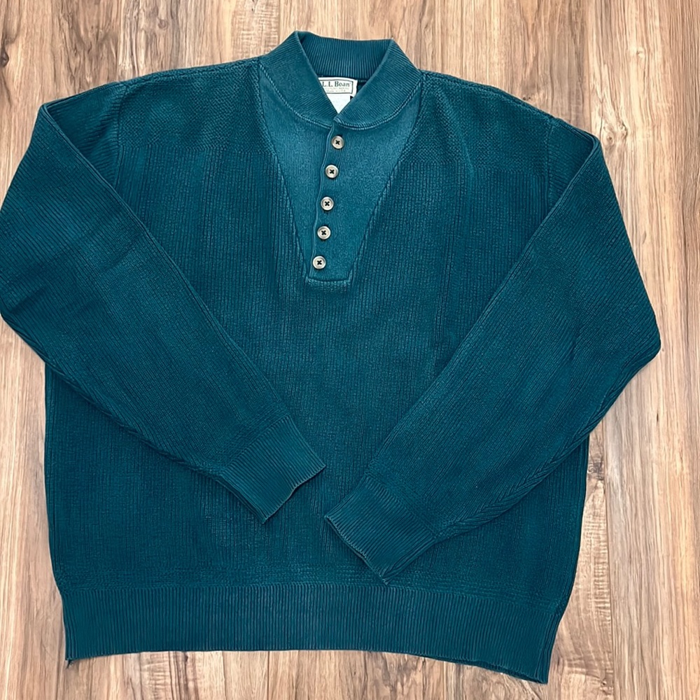 Vintage L.L Bean Knit Sweater Made In USA Sz  XL